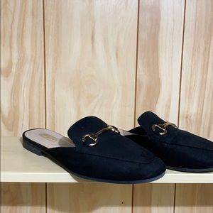 Black Slip On Mules Size 8